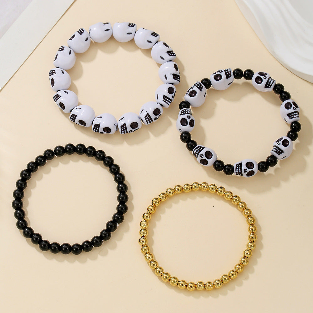 Wholesale  Bracelet Beaded Funny  Bat Pendant Ghost Festival Ghost Bracelet